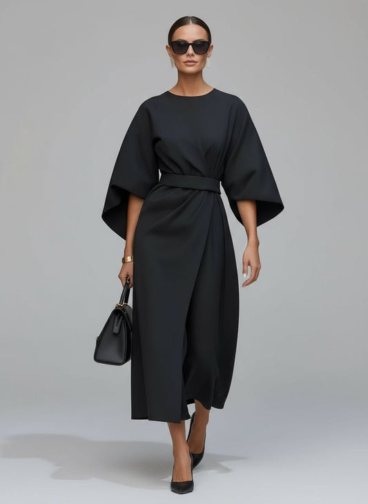 Elegant Maxi Dresses for Women with Wide Sleeves | Flowy Design for Effortless Sophistication
