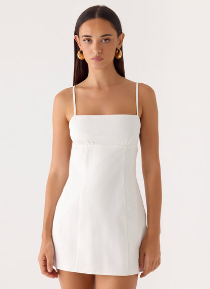 Elegant Mini Dress | Adjustable Straps & Bust Gathering for Effortless Style
