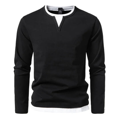 Essential Collection | Mens Long Sleeve T Shirts in Breathable Cotton | Modern Fit for Everyday Comfort