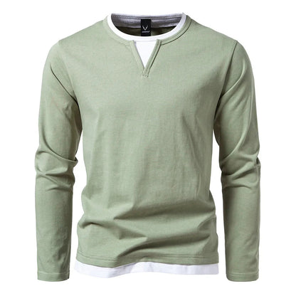 Essential Collection | Mens Long Sleeve T Shirts in Breathable Cotton | Modern Fit for Everyday Comfort