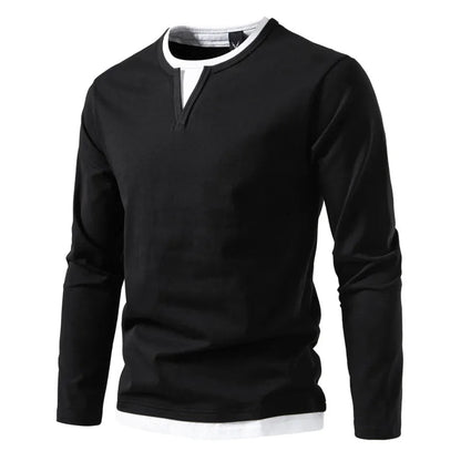 Essential Collection | Mens Long Sleeve T Shirts in Breathable Cotton | Modern Fit for Everyday Comfort