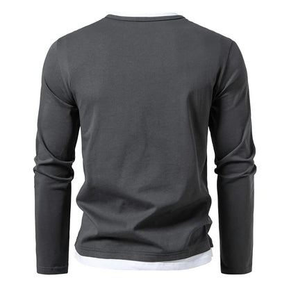 Essential Collection | Mens Long Sleeve T Shirts in Breathable Cotton | Modern Fit for Everyday Comfort