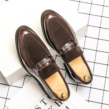 Ethan | Men's Black Loafers with Metal Accent Detail | Polished Comfort for Everyday Wear