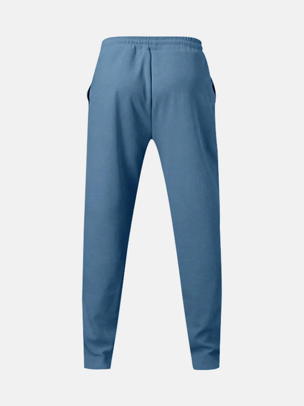 Men's Straight Leg Drawstring Pants — Lightweight Relaxed Fit Casual Trousers