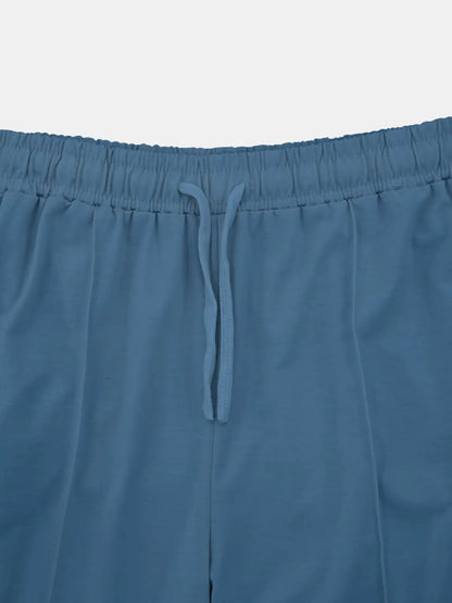 Everyday Essentials | Men's Casual Straight Leg Pants with Drawstring Closure | Comfortable Fit for Versatile Wear