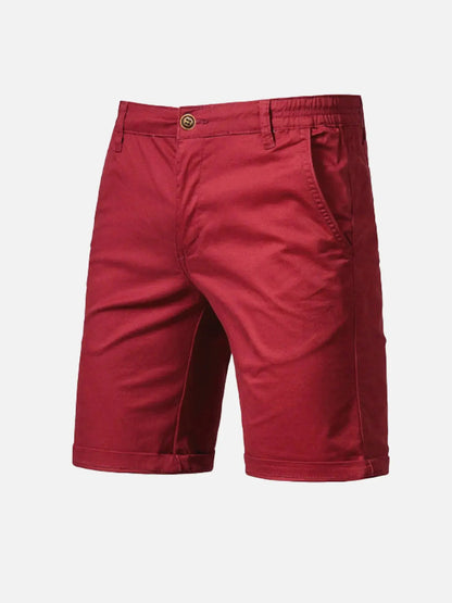 Everyday Essentials | Men's Cotton Cargo Shorts with Multiple Pockets | Slim Fit for Comfort and Versatility
