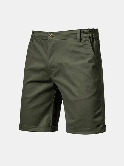 Everyday Essentials | Men's Cotton Cargo Shorts with Multiple Pockets | Slim Fit for Comfort and Versatility