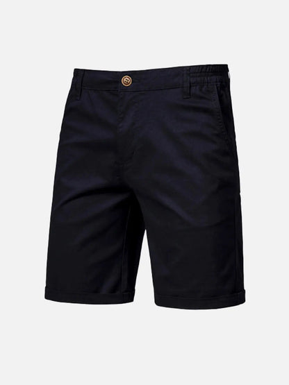 Everyday Essentials | Men's Cotton Cargo Shorts with Multiple Pockets | Slim Fit for Comfort and Versatility