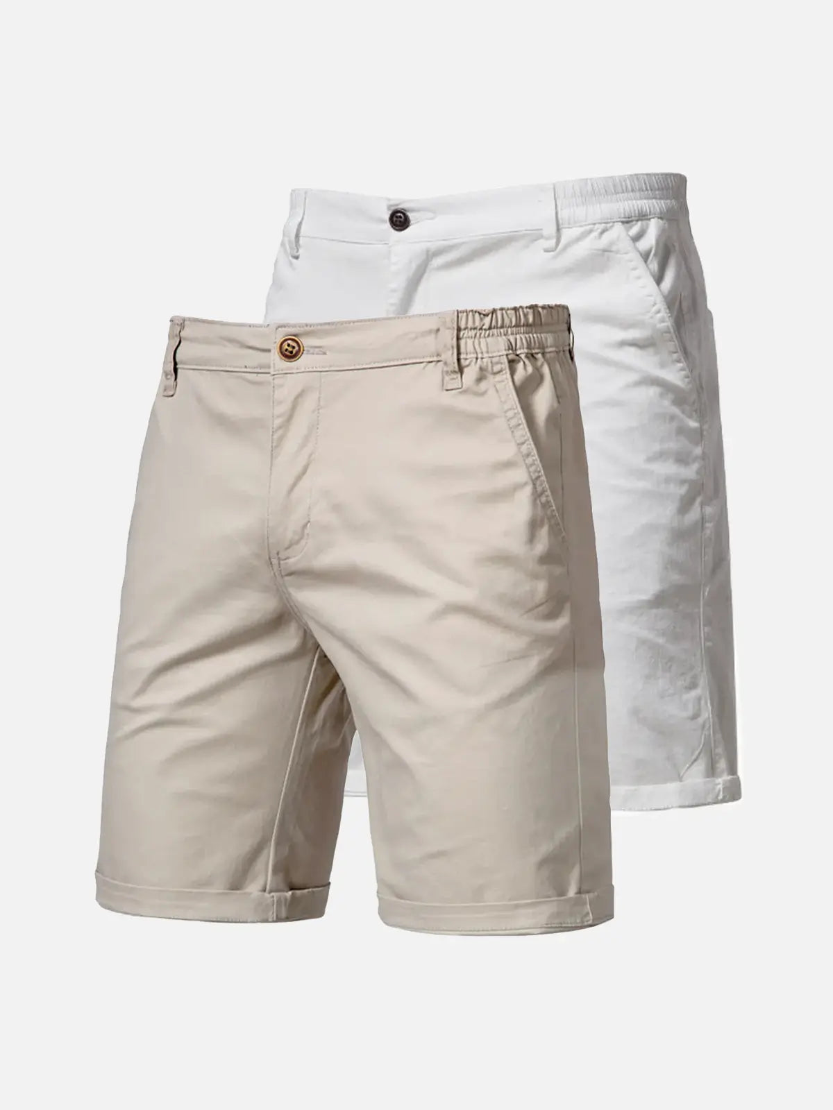 Everyday Essentials | Men's Cotton Cargo Shorts with Multiple Pockets | Slim Fit for Comfort and Versatility