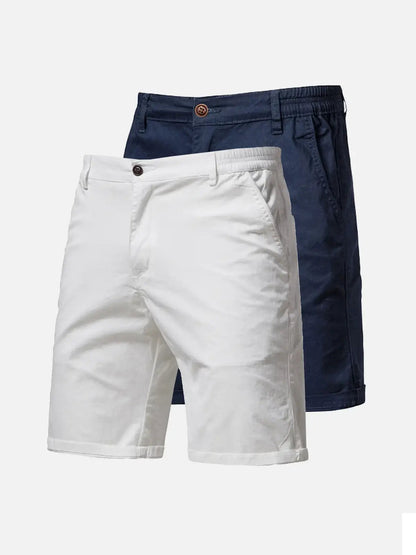 Everyday Essentials | Men's Cotton Cargo Shorts with Multiple Pockets | Slim Fit for Comfort and Versatility