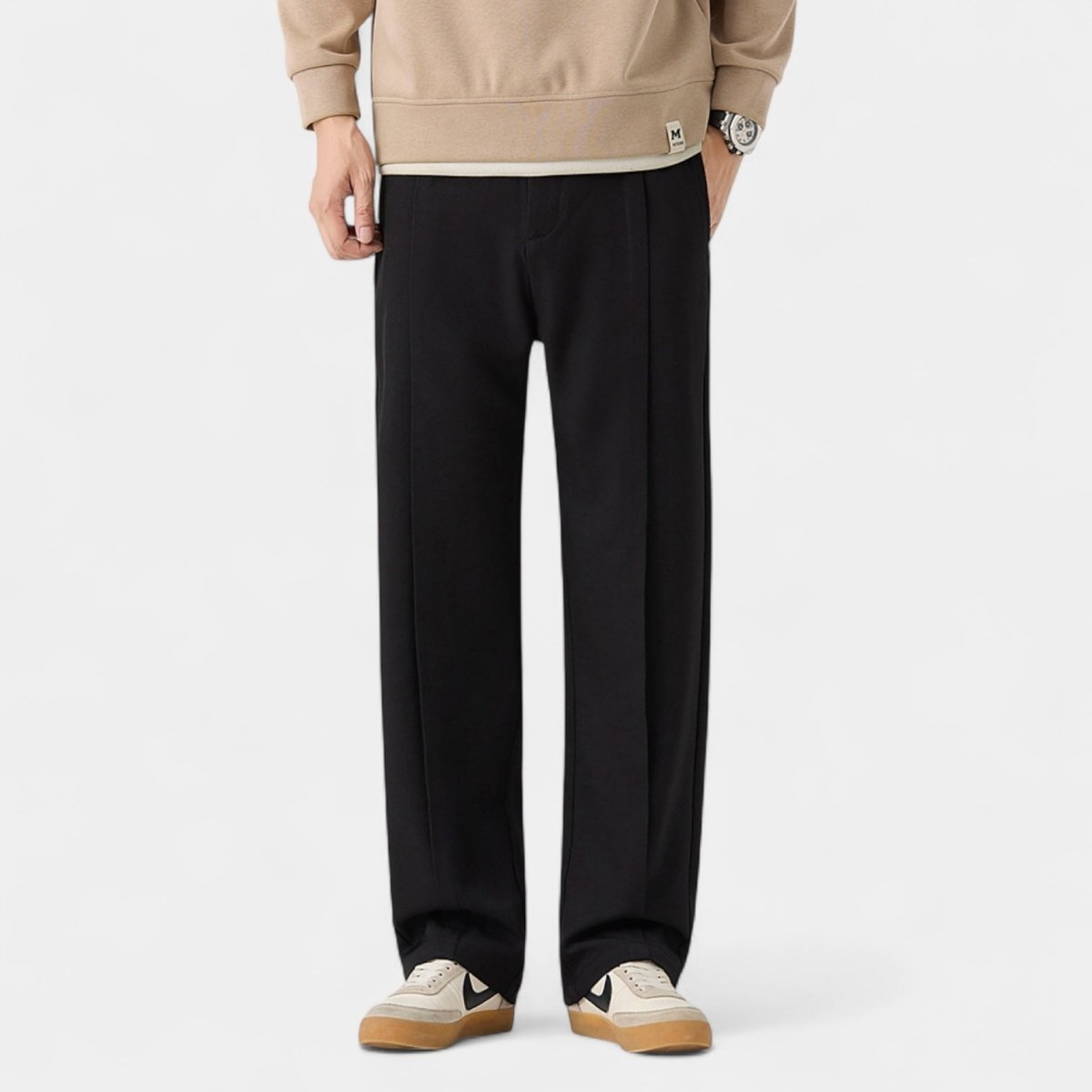 Everyday Essentials | Men's Khaki Pants with Relaxed Fit & Straight-Leg Design | Versatile Comfort for All Occasions