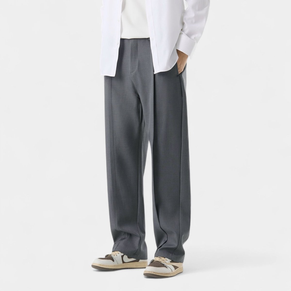 Everyday Essentials | Men's Khaki Pants with Relaxed Fit & Straight-Leg Design | Versatile Comfort for All Occasions