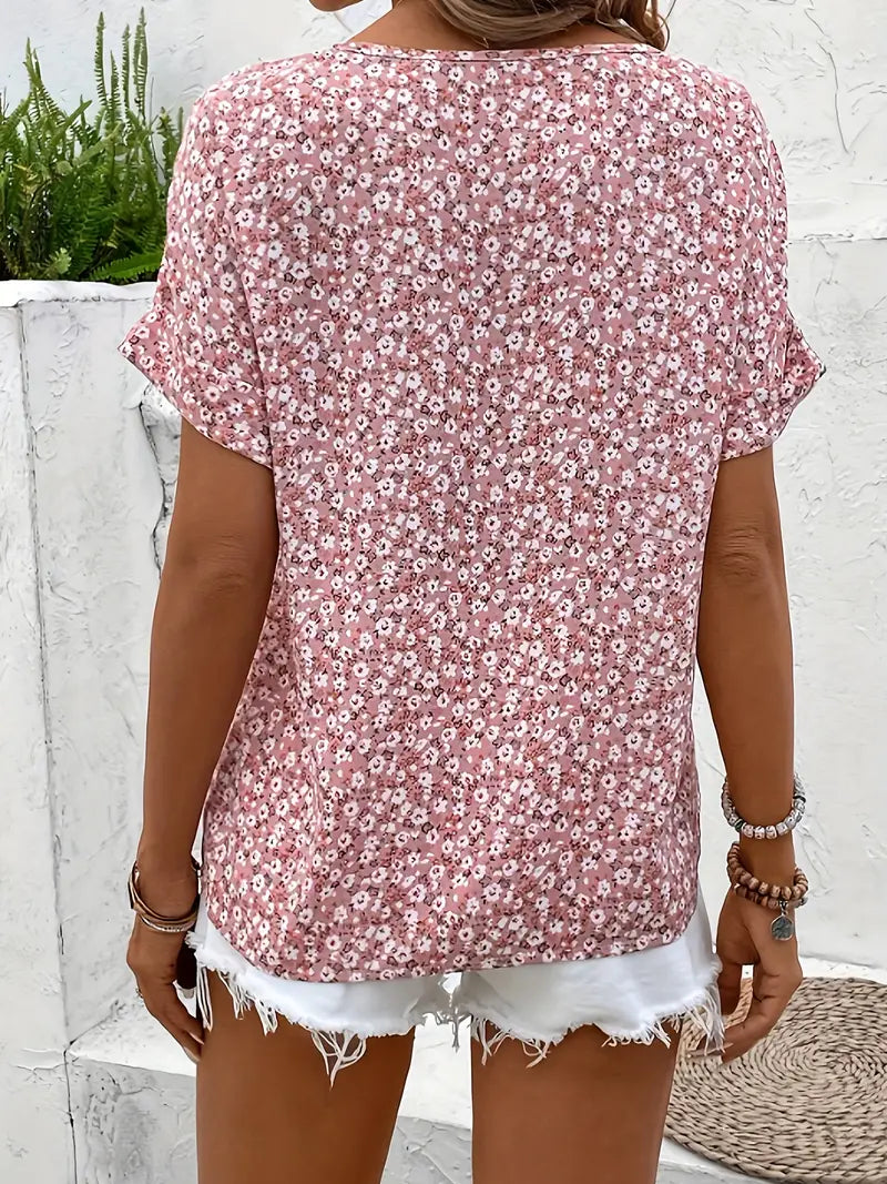 Floral Print Blouse | Lightweight & Breathable Fabric for Effortless Style