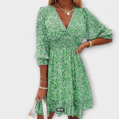 Bianca Floral Smocked Mini Dress | Premium Casual Dress