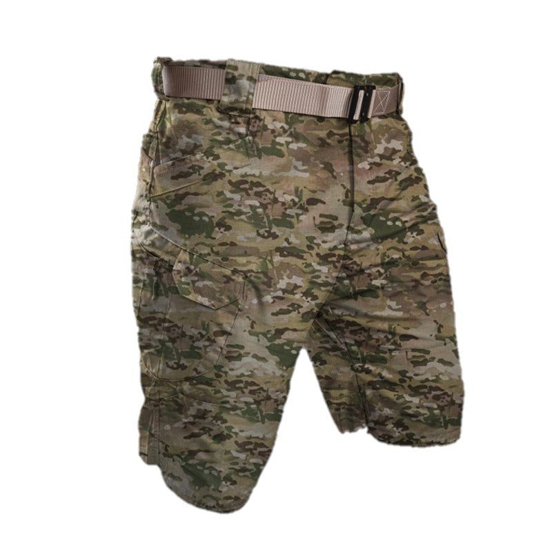 Men's Cargo Shorts | Relaxed Fit Multi-Pocket Elastic Waist