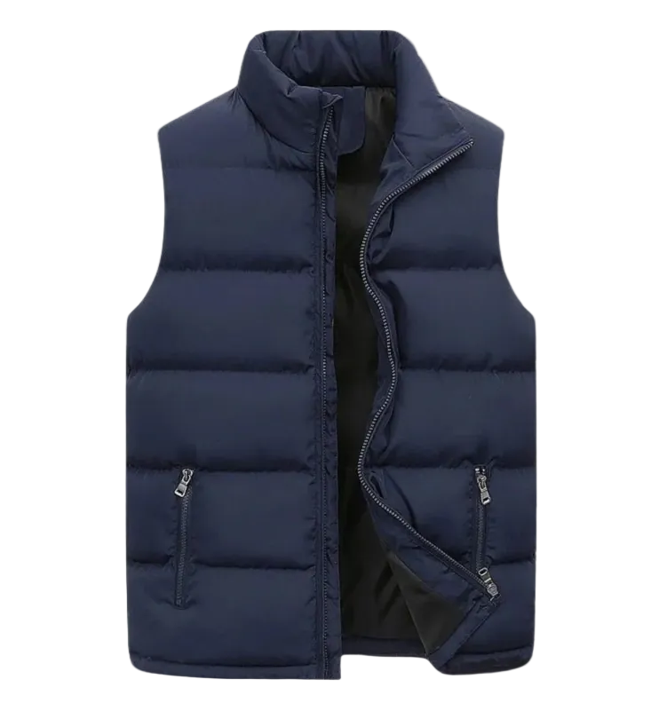 Men's Lightweight Quilted Puffer Vest | Sleeveless Padded