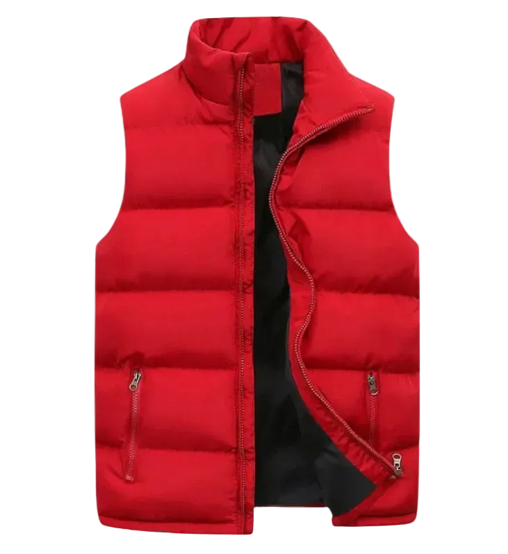 Men's Lightweight Quilted Puffer Vest | Sleeveless Padded