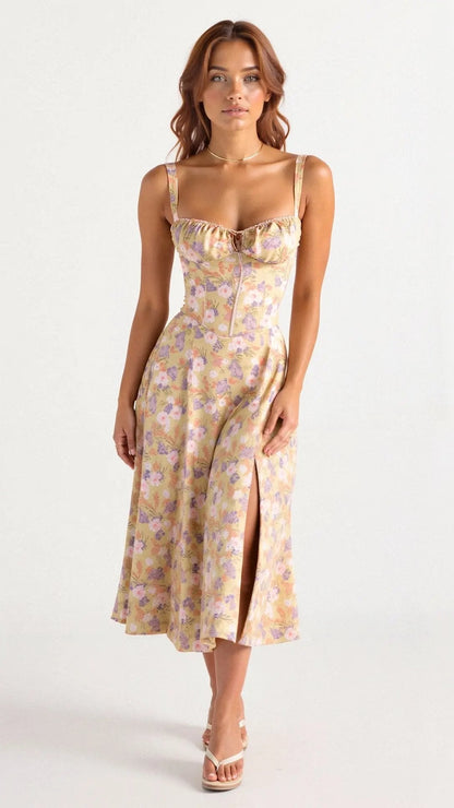 Aurelia Sleeveless Summer Midi Dress | Premium Lightweight Dress