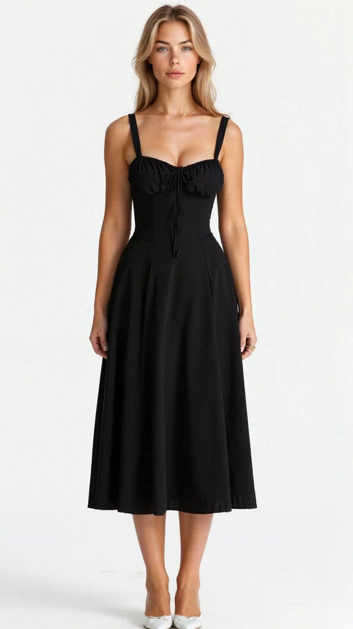 Aurelia Sleeveless Summer Midi Dress | Premium Lightweight Dress