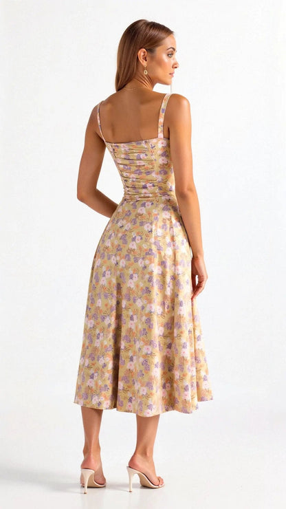Aurelia Sleeveless Summer Midi Dress | Premium Lightweight Dress