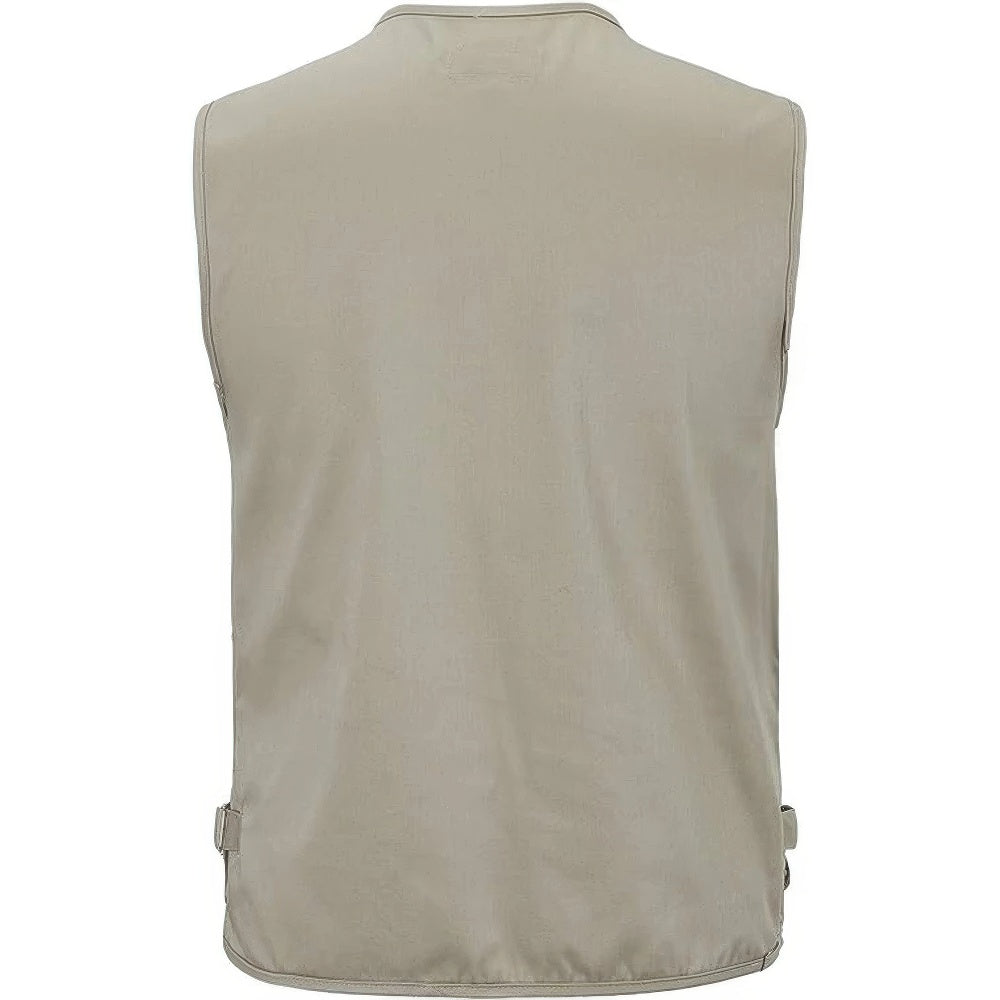 Men's Fishing Vest – Lightweight Multi-Pocket Outdoor Utility Vest with D-Ring Attachments