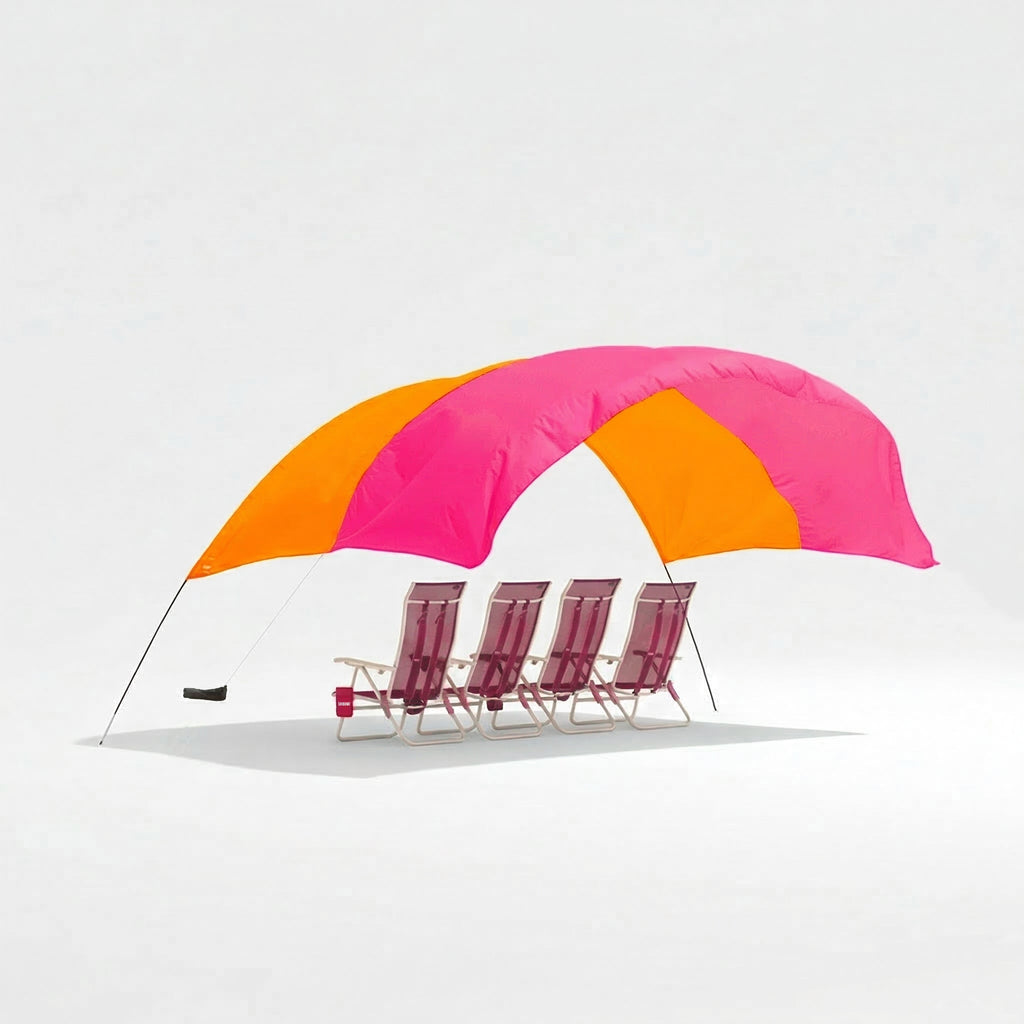 WindHush™ Lightweight Beach Canopy — Wind-Stable, Noise-Reducing Shade