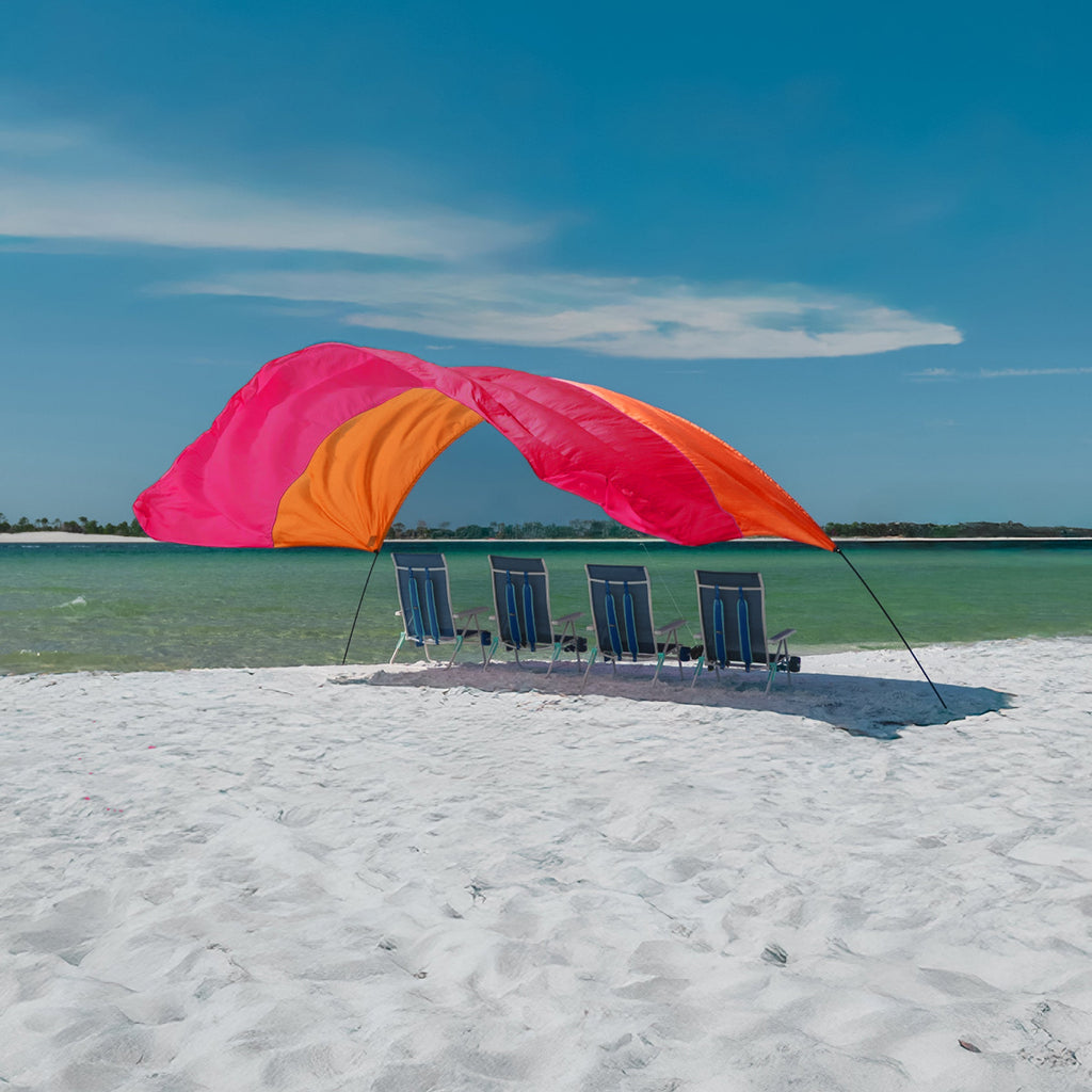 WindHush™ Lightweight Beach Canopy — Wind-Stable, Noise-Reducing Shade