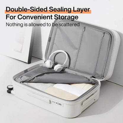 Lyon | Hard-Shell Suitcase with Integrated Cup Holder | Lightweight Luggage for Easy Travel