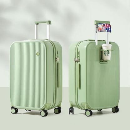 Lyon | Hard-Shell Suitcase with Integrated Cup Holder | Lightweight Luggage for Easy Travel