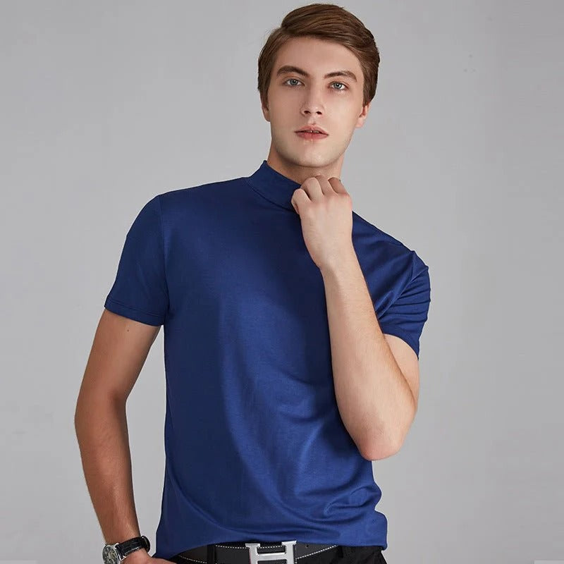 Men's Turtleneck Sweater – Cotton Blend Slim Fit Turtleneck for Casual & Smart Casual Wear