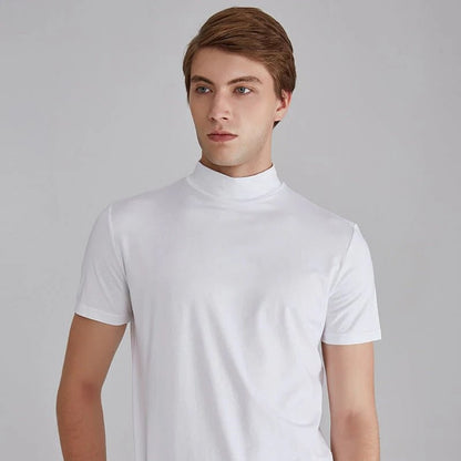 Men's Turtleneck Sweater – Cotton Blend Slim Fit Turtleneck for Casual & Smart Casual Wear
