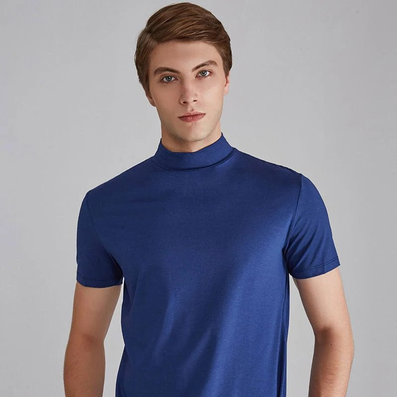 Men's Turtleneck Sweater – Cotton Blend Slim Fit Turtleneck for Casual & Smart Casual Wear