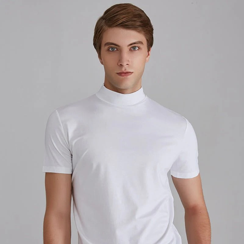 Men's Turtleneck Sweater – Cotton Blend Slim Fit Turtleneck for Casual & Smart Casual Wear