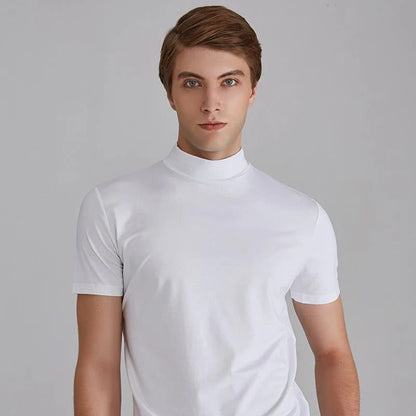 Men's Turtleneck Sweater – Cotton Blend Slim Fit Turtleneck for Casual & Smart Casual Wear