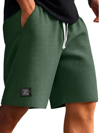 Men's Retro Jacquard Shorts – Casual Streetwear Summer Sweatpants Short Style