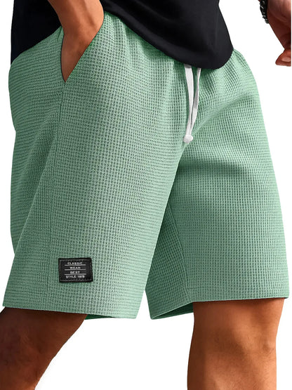 Men's Retro Jacquard Shorts – Casual Streetwear Summer Sweatpants Short Style