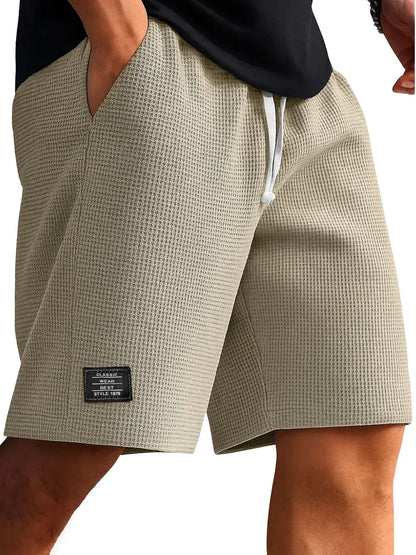 Men's Retro Jacquard Shorts – Casual Streetwear Summer Sweatpants Short Style