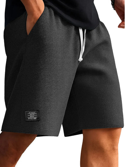 Men's Retro Jacquard Shorts – Casual Streetwear Summer Sweatpants Short Style