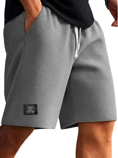 Men's Retro Jacquard Shorts – Casual Streetwear Summer Sweatpants Short Style