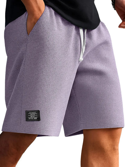 Men's Retro Jacquard Shorts – Casual Streetwear Summer Sweatpants Short Style