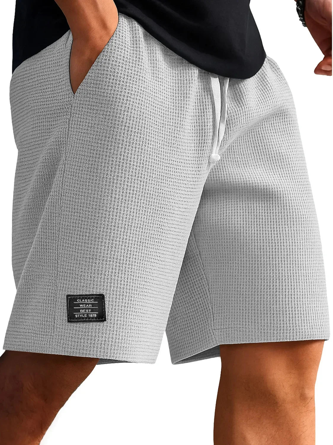 Men's Retro Jacquard Shorts – Casual Streetwear Summer Sweatpants Short Style