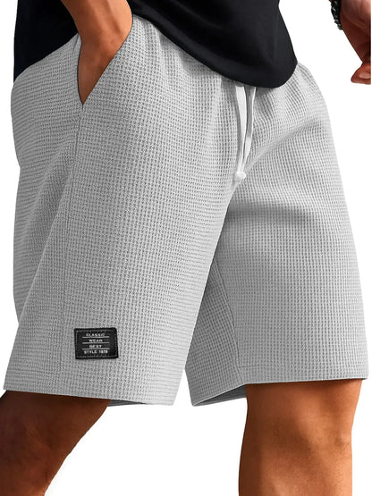 Men's Retro Jacquard Shorts – Casual Streetwear Summer Sweatpants Short Style