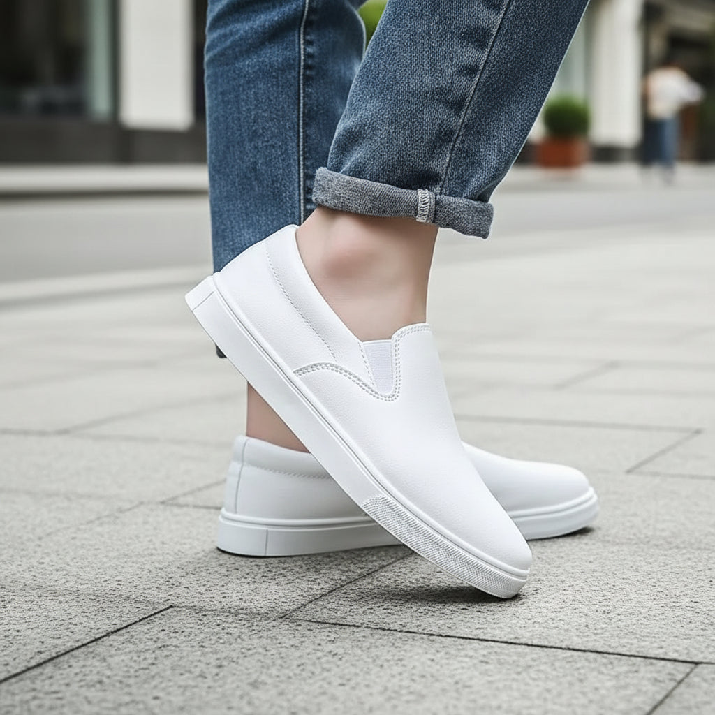 Men's Slip-On Minimalist Sneakers | Elastic Panel