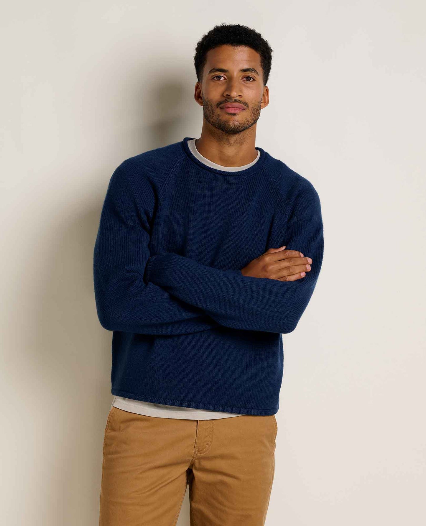 Men's Merino Wool Rollneck Sweater – Itch-Free Knit Turtleneck Sweater for Casual & Smart Casual Wear