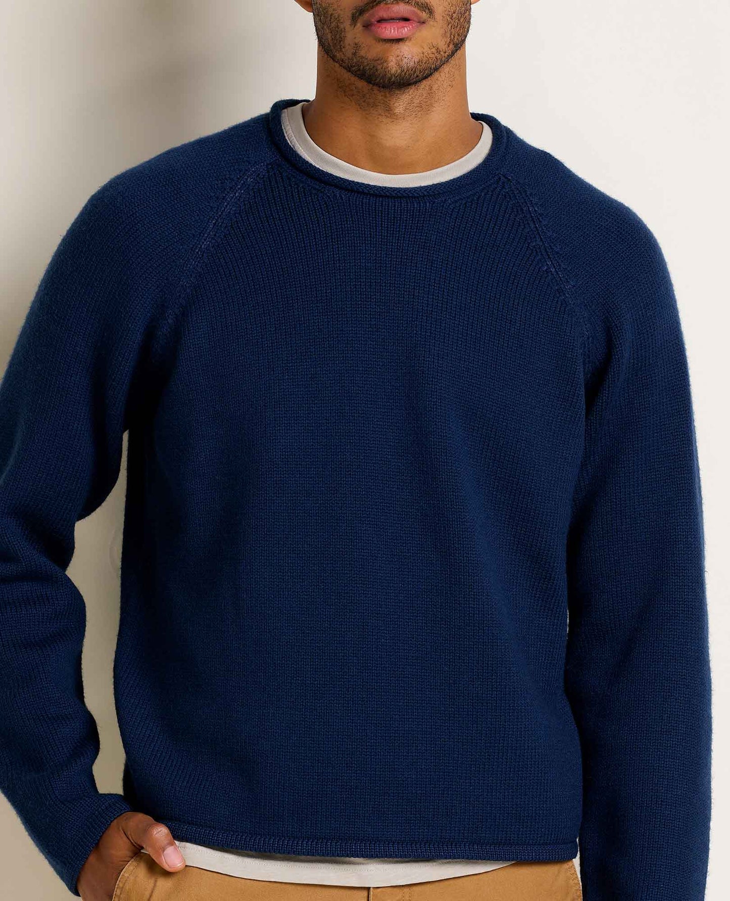 Men's Merino Wool Rollneck Sweater – Itch-Free Knit Turtleneck Sweater for Casual & Smart Casual Wear