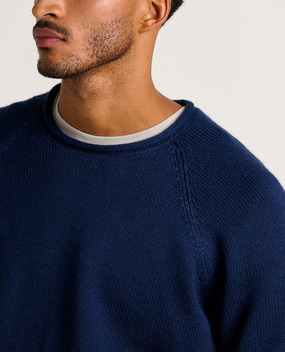 Men's Merino Wool Rollneck Sweater – Itch-Free Knit Turtleneck Sweater for Casual & Smart Casual Wear