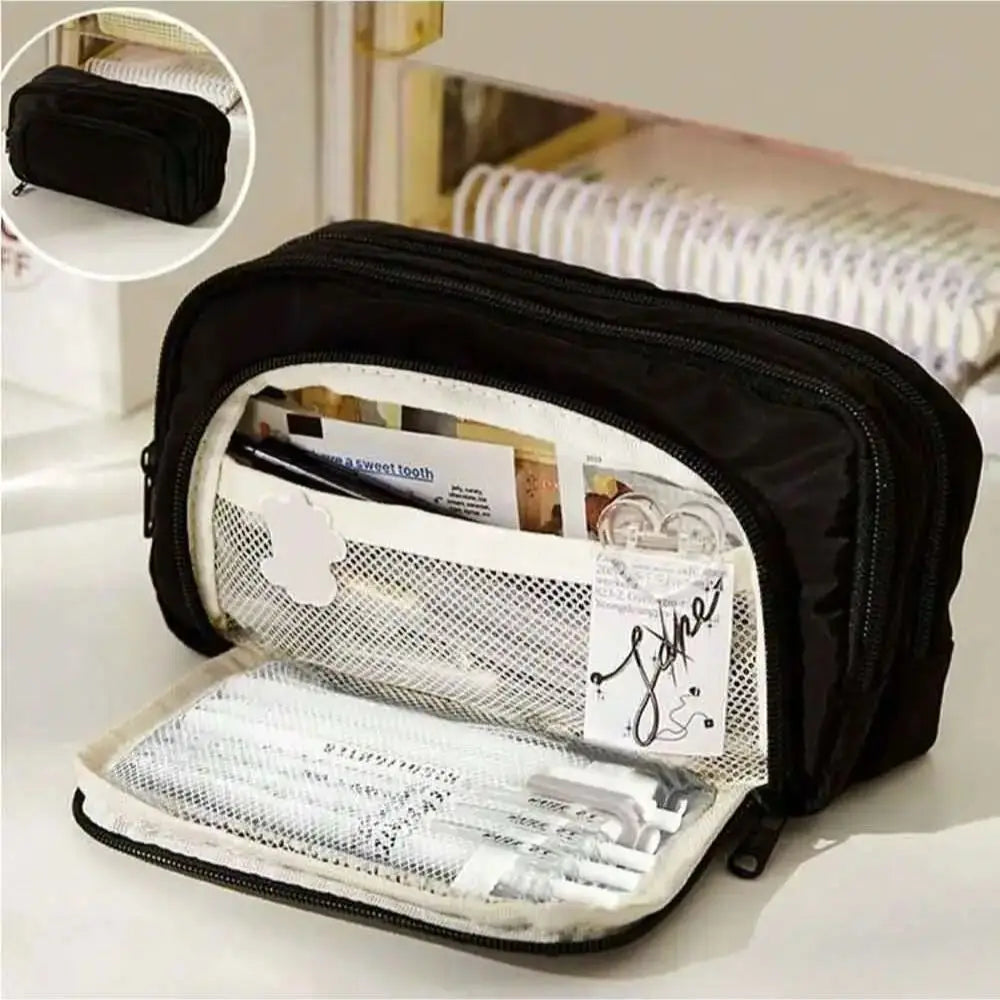 Multi-Layer Pencil Case — Large Capacity Pencil Pouch for School & Office