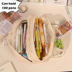 Multi-Layer Pencil Case — Large Capacity Pencil Pouch for School & Office
