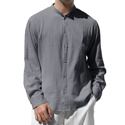 Ollie | Men's Linen Button Down Shirt with Relaxed Fit | Breathable Comfort for Everyday Wear
