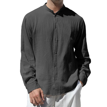 Ollie | Men's Linen Button Down Shirt with Relaxed Fit | Breathable Comfort for Everyday Wear